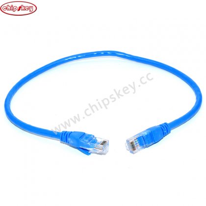 Blue oxygen-free copper Grade6 0.5M RJ45 Ethernet Cable