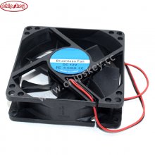 DC12V 80X25 80X80X25 80*80*25 Fan 2 Wires