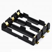 3X 18650 Series smt smd Batteries Holder Box Storage Case Container With Bronze Pins Drop Ship