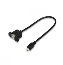 Micro USB to USB-B Panel-Mount Cable 30CM