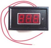 AC 60-500V 2-Wire Mini Red LED 3-Digit Volt Voltage Panel Meter Voltmeter