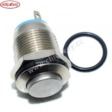 12mm Waterproof Not-Latching Maintained High Round Stainless Steel Metal Push Button Switch Light Shine Car Horn Fix 12V