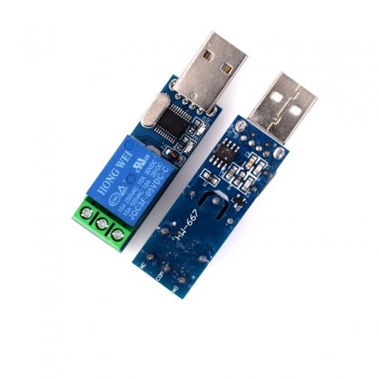 5V Serial control relay module / board / Single chip computer USB control switch / Jog self-locking