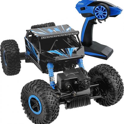 Blue 10KM/H 28CM Long 2.4G Remote Control Car Four-wheel Drive Sport Utility Vehicle Climbing Car