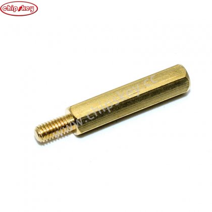 20MM+6 M3 Brass Threaded Stand-Off Hex Screw Pillars