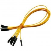 CAB_F-F 10pcs/set 30cm Female/Female Dupont Cable Yellow For Breadboard