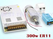 300w Engine Air ER11 CNC Spindle High Speed Motor kit