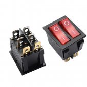 KCD4 Dual Round Switch/Dual Switch /6pins 2Positions 15A 250V Switch
