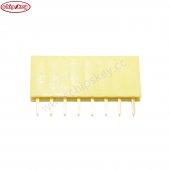 8P 2.54 YELLOW Short pins