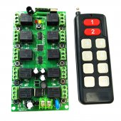 Universal remote control, 12V, 10 channels, 10 buttons, 433 MHz