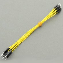CAB_M-M 10pcs/set 15cm Male/Male Dupont Cable Yellow For Breadboard