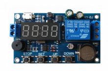 Real-time relay Timing and clock synchronization / time control / delay 24H timing 5 time periods XY-BJ