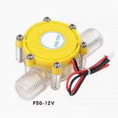 12V Transparent Micro Generator F50 Micro-hydro DC Water Flow Pump 12V 0-80V Turbine Hydroelectric Power Energy Generator 1.2Mpa Water Phase
