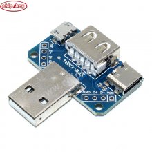 Multiple USB Adapter Micro USB Board Male To Female 4P Type-C USB Converter