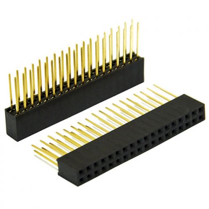 2*18 pin header 2.54mm tower long legs female for arduino shield