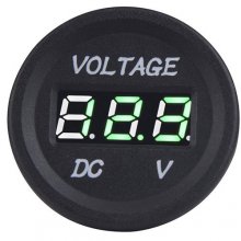 Waterproof DC 12V 24V voltage meter LED high - precision digital