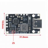 Type-C USB 2S BMS 15W 8.4V 12.6V 1.5A Lithium Battery Charging Boost Module With Balanced Support Fast Charge With Indicator