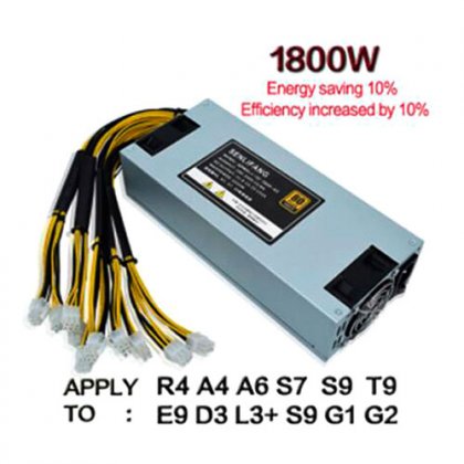 Bitmain 1800w power supply 6PIN*10 Antminer APW3++-12-1600,ETH PSU,antminer S9 S7 L3 BTC LTC DASH miner power supply