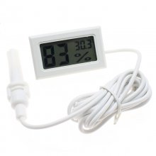 White / Embedded Thermo-Hygrometer Electronic Thermo-Hygrometer/ Digital Thermo-Hygrometer/ With Probe