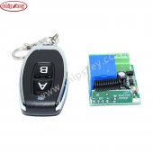 DC12V 1 Channel Learning Code Relay Receiver + Professional Wireless Remote Control Transmitter 433MHz