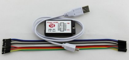 LA1002 USB Logic Analyzer Single Chip Microcomputer ARM FPGA Debugging Tool 24M Sampling 8 Channels