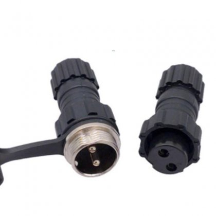 2P Aviation Connector GX16 M16 Waterproof Docking Back Nut Male&Female Plug&Socket