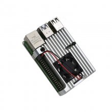 Raspberry pi 4 metal heatsink silver with 1 fan