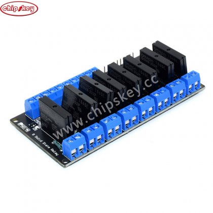 5V 8 Channel SSR Solid-State Relay Low Level Trigger With fuse Stable 240V 2A