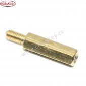 15MM+6 M3 Brass Threaded Stand-Off Hex Screw Pillars