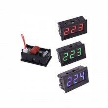 Green (plug-in type) 0.56 inch AC AC30-500V/two-wire digital display voltmeter 220V 380V