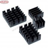 Black 4 in 1 Heat Sink Set Aluminum for Raspberry Pi 4B