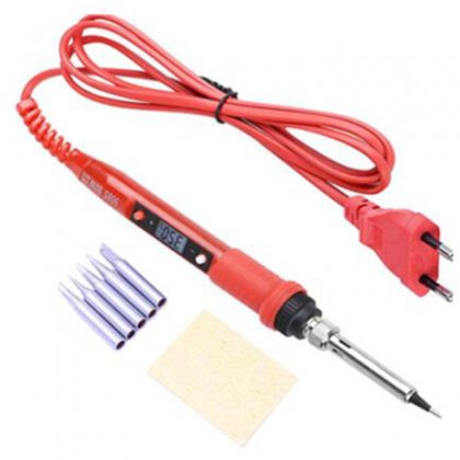 Electric Soldering Iron 80W LCD Digital Display Adjustable temperature soldering iron tips 220V Welding Solder Tool908S