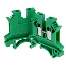Green Din Rail Terminal Block UK-2.5B Wire Electrical Conductor Universal Connector Screw Connection Terminal Strip Block UK2.5B