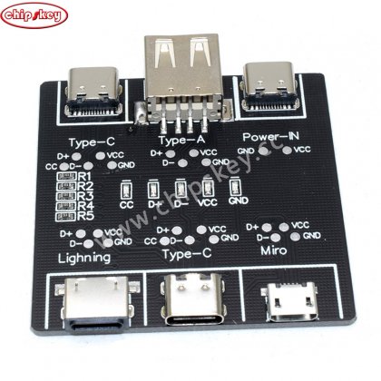 Data Cable Detection Board USB Cable Tester Short Circuit On-Off Switching For iOS Android Type-C Test Board Tool