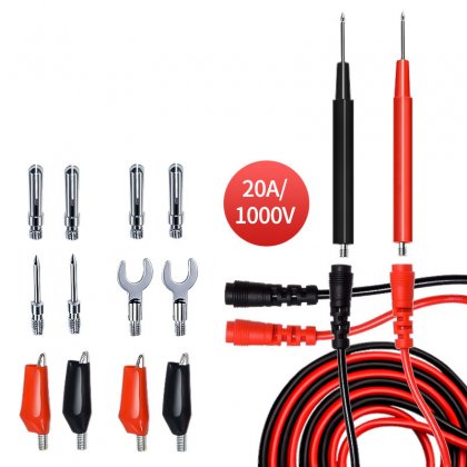 Universal multimeter pen/multi-function test lead 16 in 1 meter pen/20A combination line/threaded meter pen interchangeable head