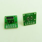 Vertical Type-C USB Female to 5pins