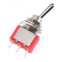 MTS-113 ON-OFF-(ON) Red Mini 3pin 6mm 2/3 Position Self-resetting Toggle Switches Mini Toggle Switches 6A/125V 3A/250V MTS
