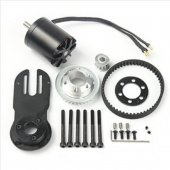 Kit1 / 83mm 90mm 97mm Electrical Skateboard 1800W Motor 5M Gear 270mm Belts Kit And Motor Mount Parts Riserpad