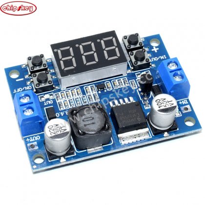 DC-DC adjustable step-down power module / LM2596 voltage regulator / with voltmeter display digital display 3.3V 5V 12V
