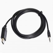 3.6M D-SUB 9-PIN DB9 RS232 TO TRS MINI 2.5MM AUDIO JACK AJ PLUG ADAPTER APC UPS 940-0299A CONSOLE DEBUG CABLE FOR APC AP9630 AP9631