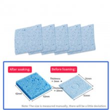 54*54*3mm Blue Square Thickened Cleaning Sponge Cleaner High Temperature Enduring Cleaner Sponge For Electric Welding Soldering Iron Tip