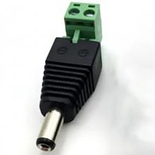Male Plug 2.1 x 5.5mm DC Power Jack Insert 90 Degree 2.1*5.5 Screw Terminal Connector