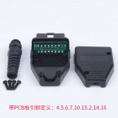 OBD2 16Pin Male Connector Female Adaptor J1962F for Car Diagnostic Cable Tool for OBD 2 ELM327 V1.5 V2.1 obd2 Scanner Reader