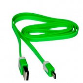Micro USB Flat Cable Green