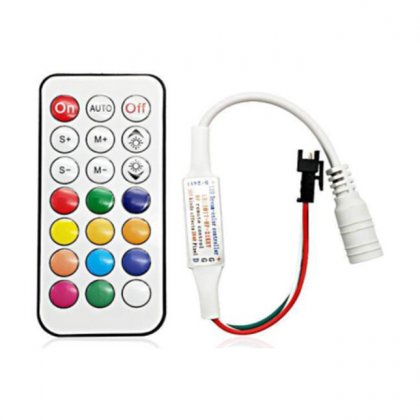 21key RF Controller 5-24V LED controller For WS2812B WS2811 WS2812 LED Pixel Strip Light RF Module Connector