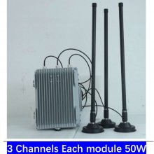 ANTI DRONE DEVICE Car FPV drone jammer Counter FPV portable / 3 Channels Each module 50W