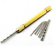 Hand Drill Chuck Can Clip 0.7--2.2MM Drill With 6pcs Drill 0.8MM 1MM 1.5MM 1.8MM 2.0MM 2.2MM