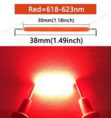 Red LED Filament 3V 38mm LED COB