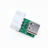 TYPE-C Female USB3.1 16P to Bend XH2.54 4P