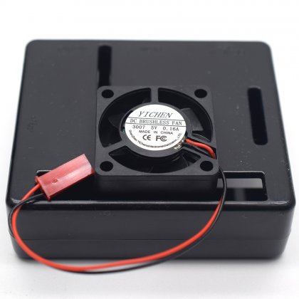 Raspberry Pi A+ Case with Fan Black